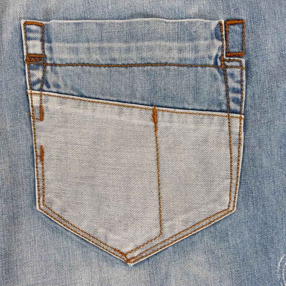 Rocawear Jeans Mens 36 Y2K Baggy Straight Cargo Flap Pocket Light Wash Skater